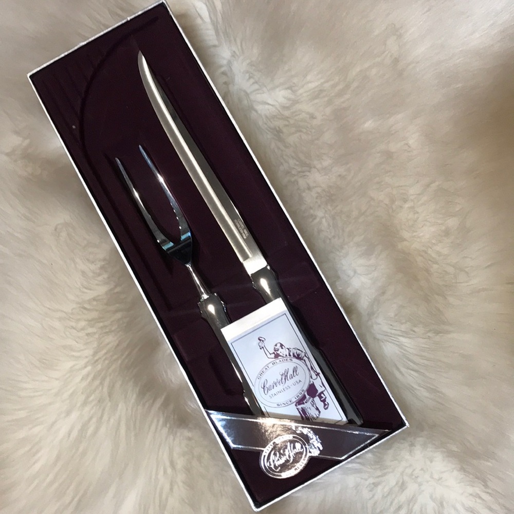 NWOT Carvel Hall Stainless Steel Carving Set